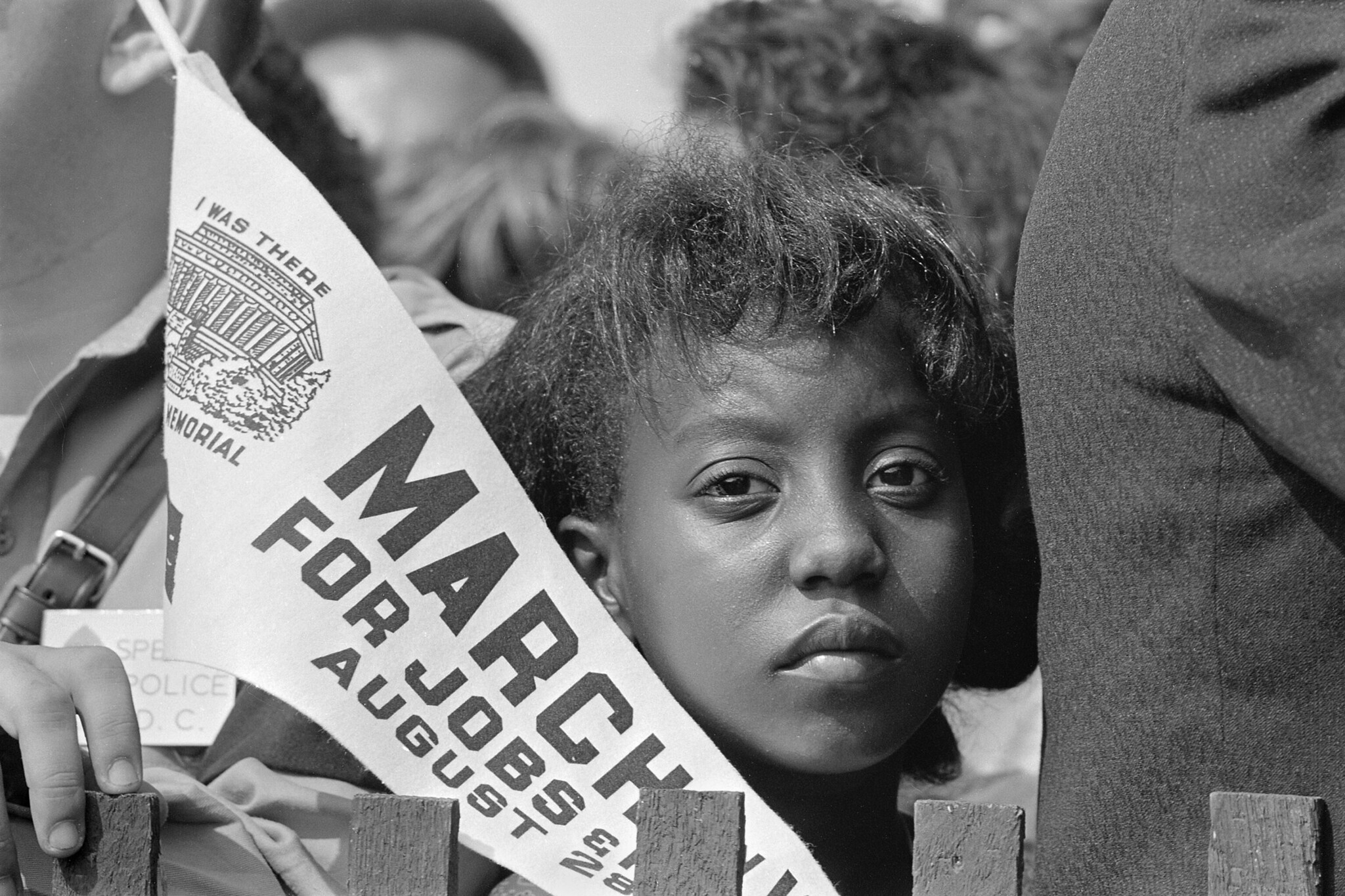 Black girl at March on Washington