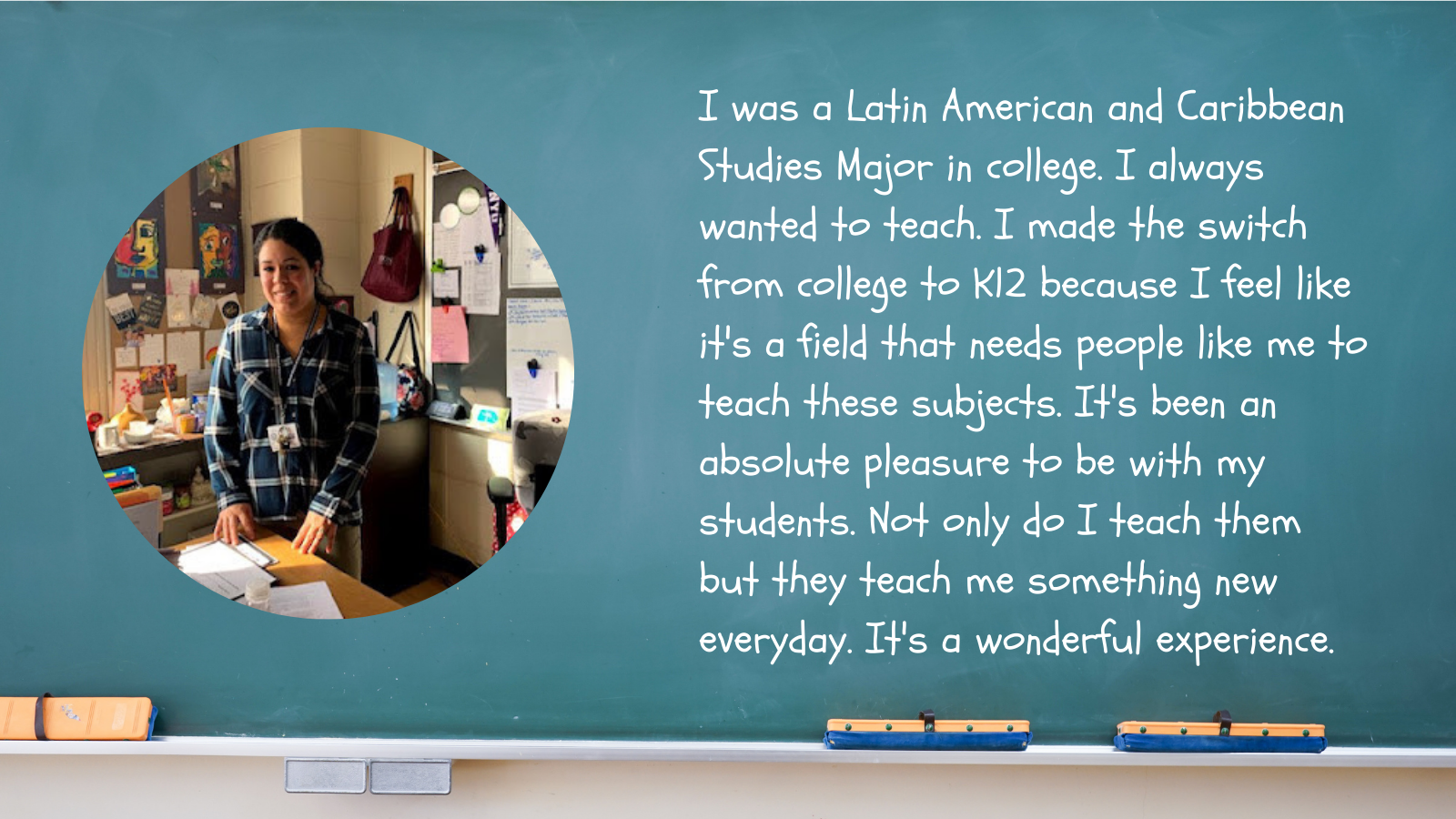 Woman in classroom