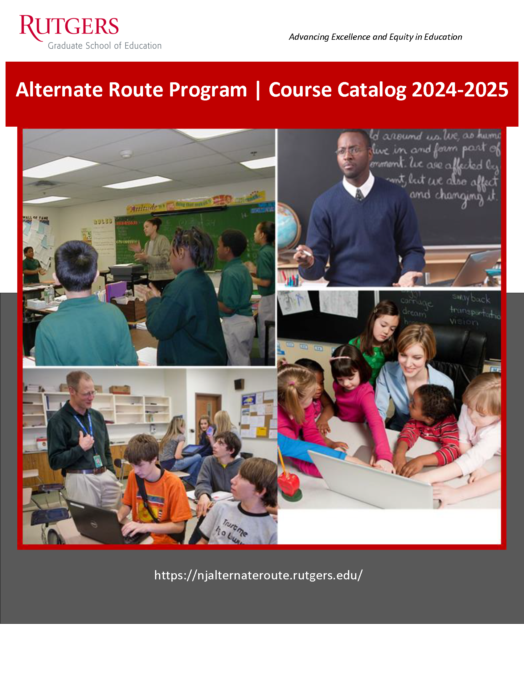 Rutgers Alternate Route Catalog 2024-2025