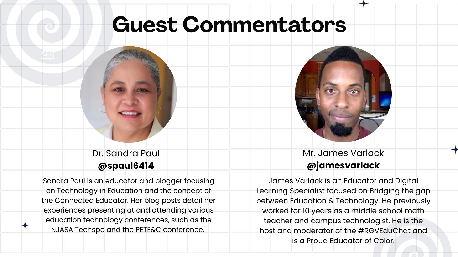 Panelist headshots and bios