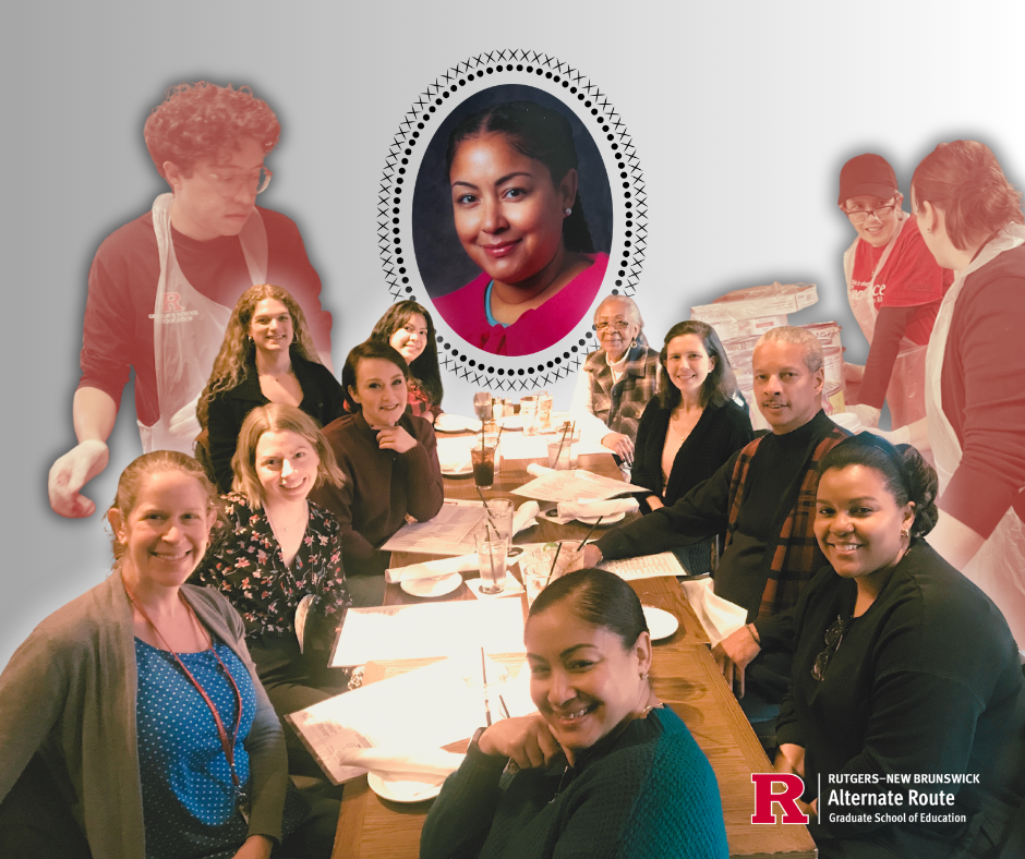 Collage of GSE's Sunshine Committee gathering and volunteering