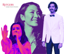 Pictured are musician Mitski, actor Michelle Yeoh and actor Dev Patel