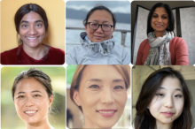 Six headshots of the AAPI women that are part of Make Us Visible NJ