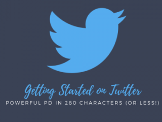 Infographic for alternate route teachers and new teachers on how to use Twitter for PD