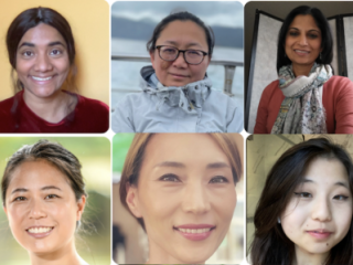 Six headshots of the AAPI women that are part of Make Us Visible NJ