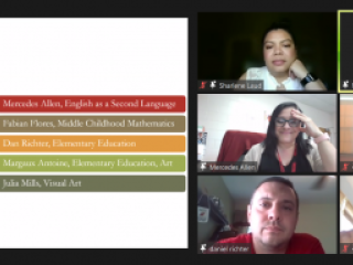 Group of educators on a zoom video conference